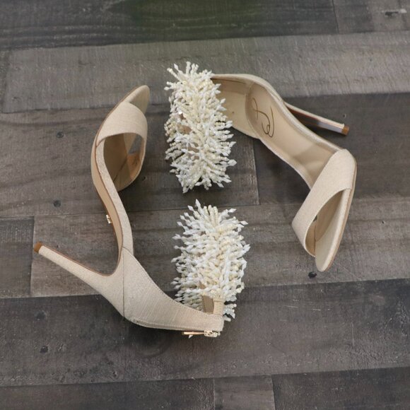 Sam Edelman Gillie Heeled Sandal Sand 8 New - Picture 4 of 13